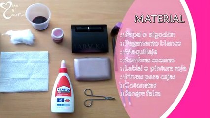 Como hacer una Herida Falsa | HALLOWEEN | Fácil