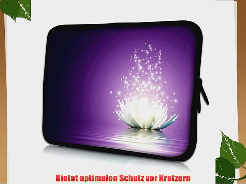 Pedea Design neopren Tasche f?r Tablet 256 cm (101 Zoll) lotus flower