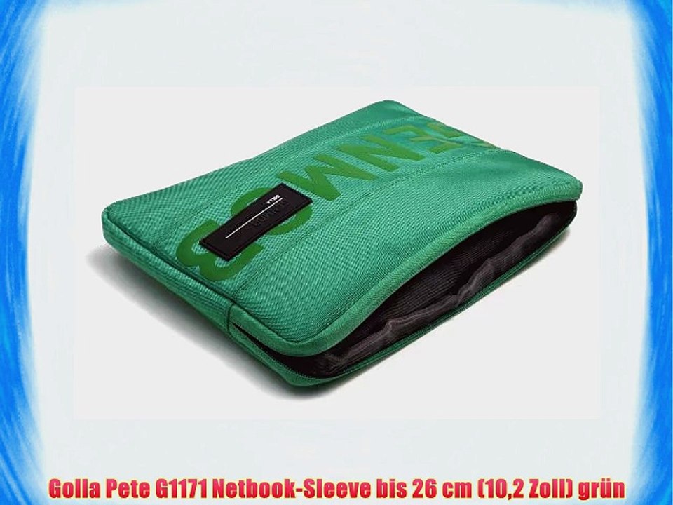 Golla Pete G1171 Netbook-Sleeve bis 26 cm (102 Zoll) gr?n