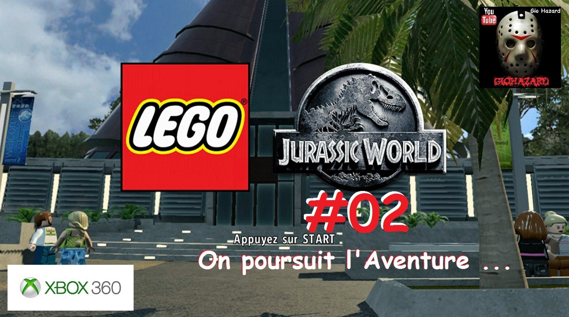 Jogo Xbox 360 Lego Jurassic Wold+Filme Jurassic Park.