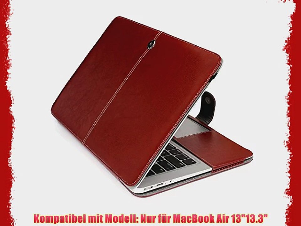 TECOOL? Premium-PU-Leder MacBook Notebook Sleeve Tasche Case H?lle f?r Apple Macbook Air 1313.3