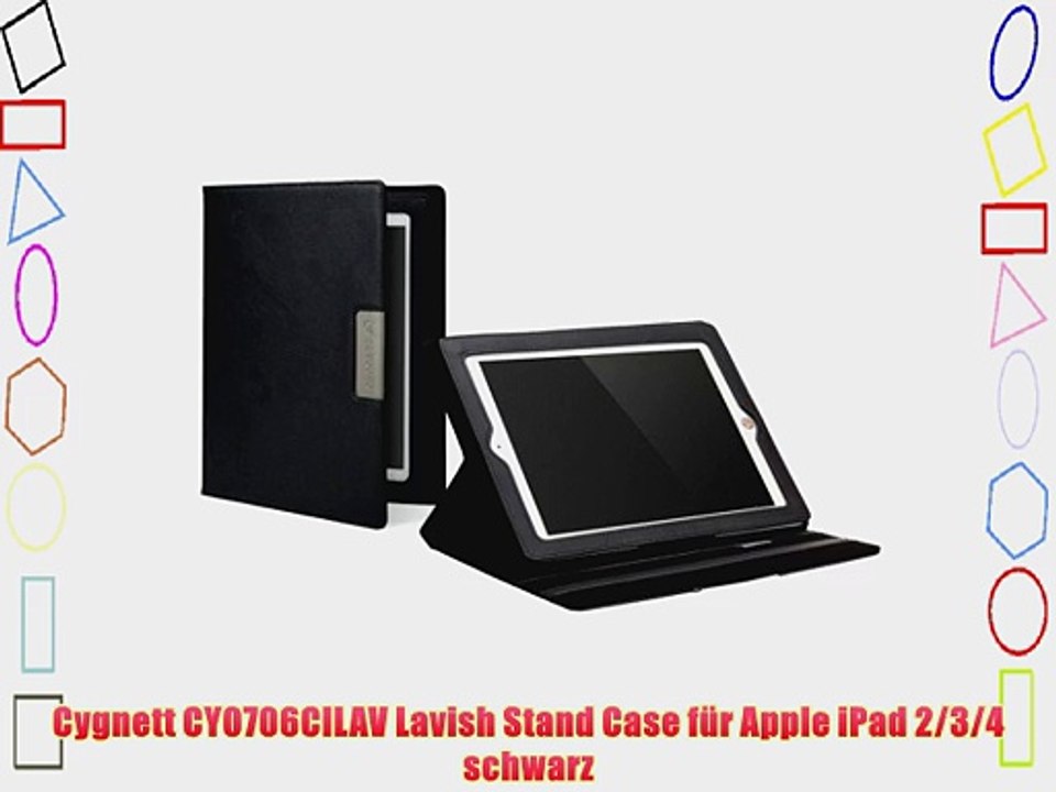 Cygnett CY0706CILAV Lavish Stand Case f?r Apple iPad 2/3/4 schwarz