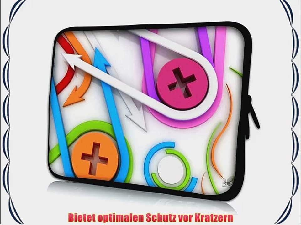 Pedea Design Tablet PC Tasche 101 Zoll (256 cm) neopren color buttons