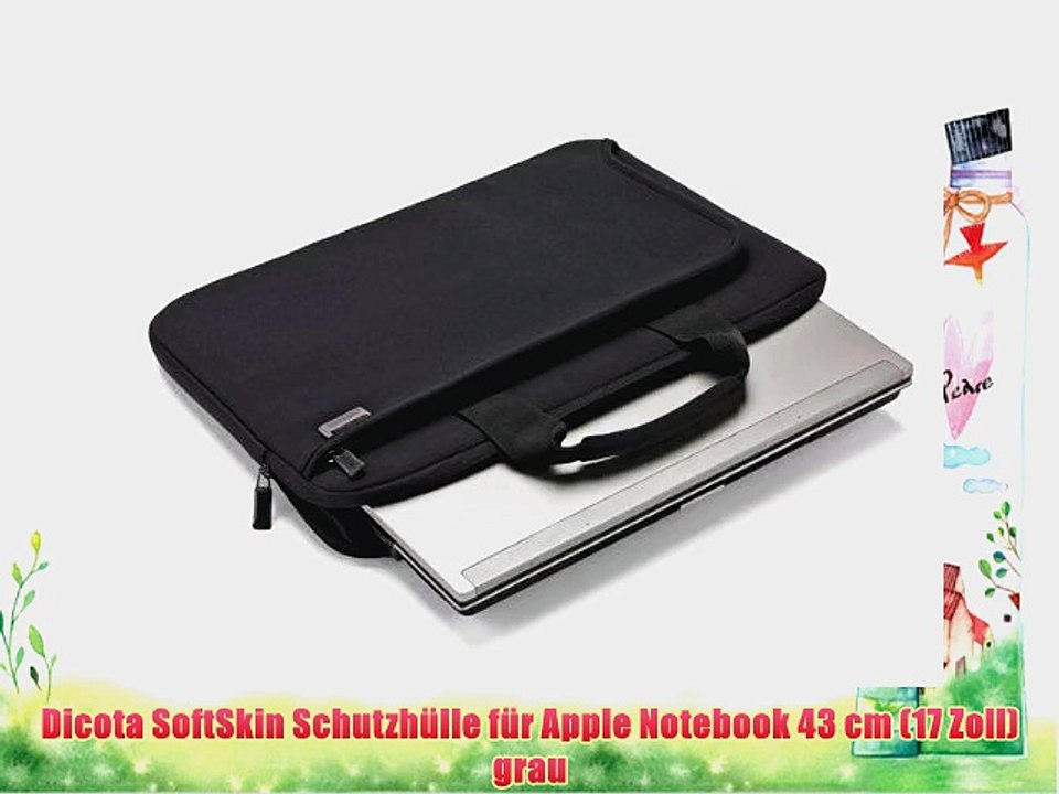 Dicota SoftSkin Schutzh?lle f?r Apple Notebook 43 cm (17 Zoll) grau