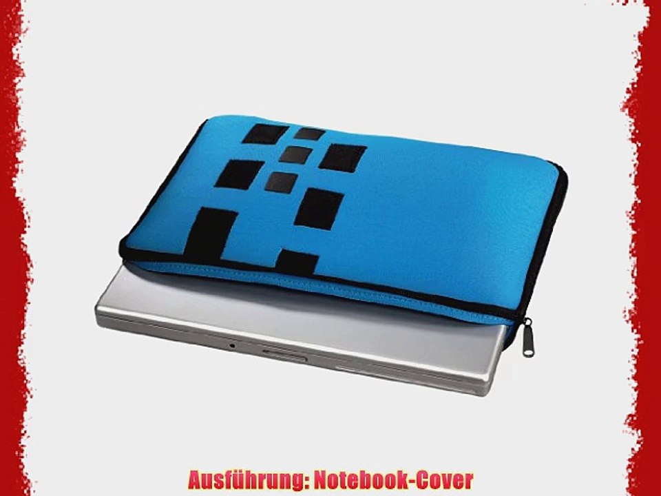 Hama Neopren Notebook-Cover Cuboid f?r MacBook bis 39 cm (154 Zoll) blau
