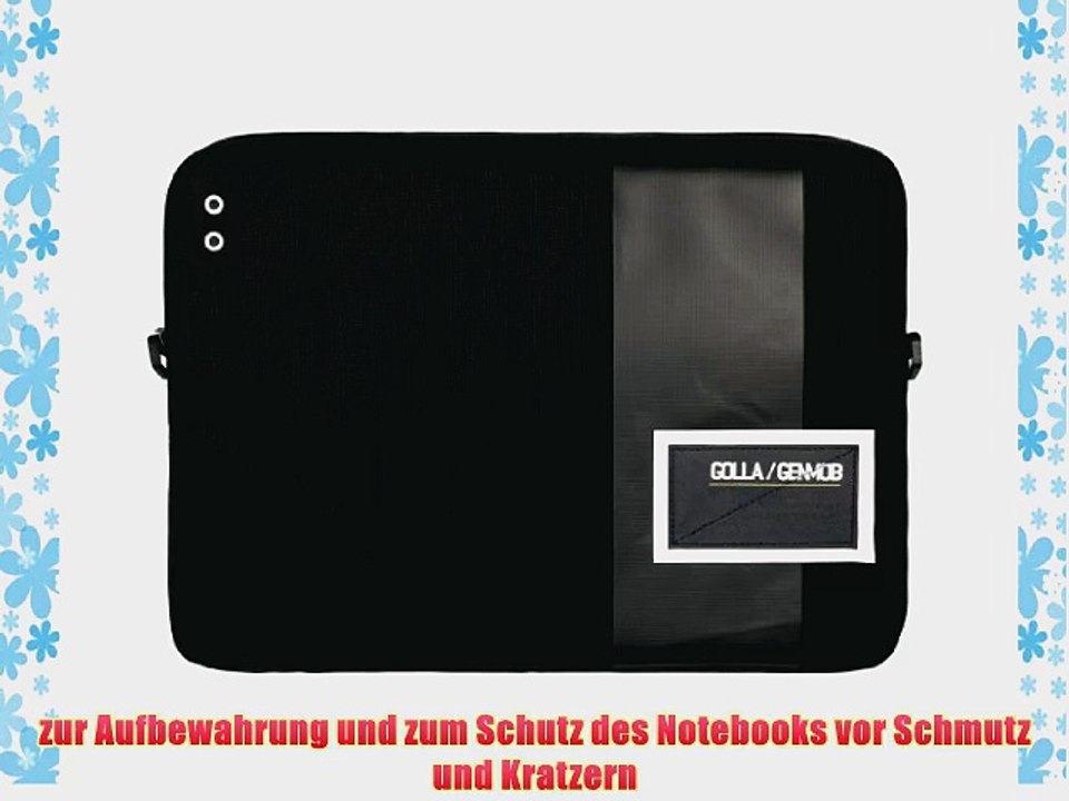 Golla Kirk G1302 Notebook-Sleeve bis 41 cm (16 Zoll) schwarz