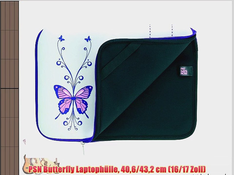 PSN Butterfly Laptoph?lle 406/432 cm (16/17 Zoll)
