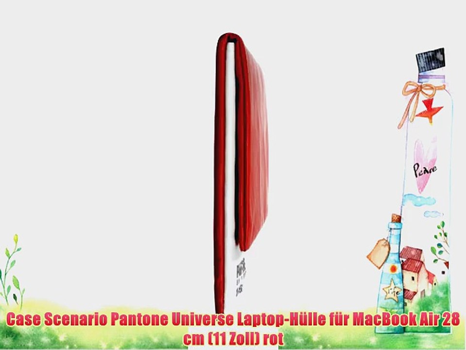 Case Scenario Pantone Universe Laptop-H?lle f?r MacBook Air 28 cm (11 Zoll) rot