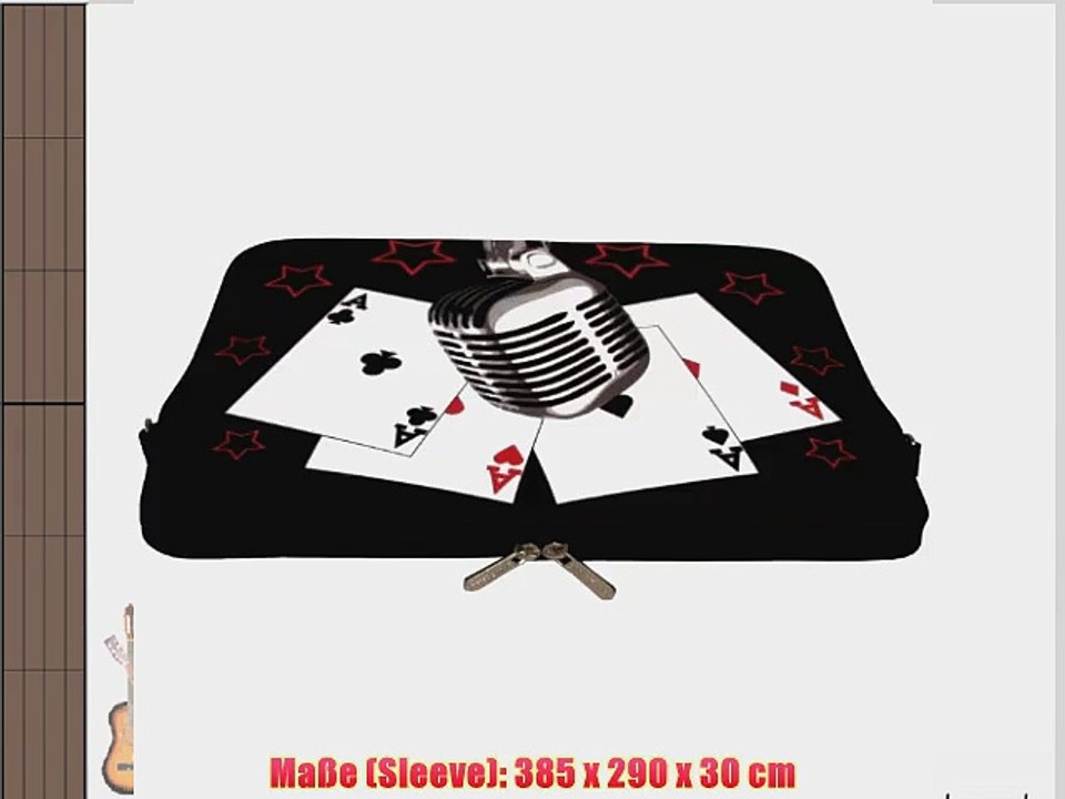 Digittrade LS120-15 Pokerstars Designer Neopren Notebook Sleeve 391 - 396 cm (154 - 156 Zoll)