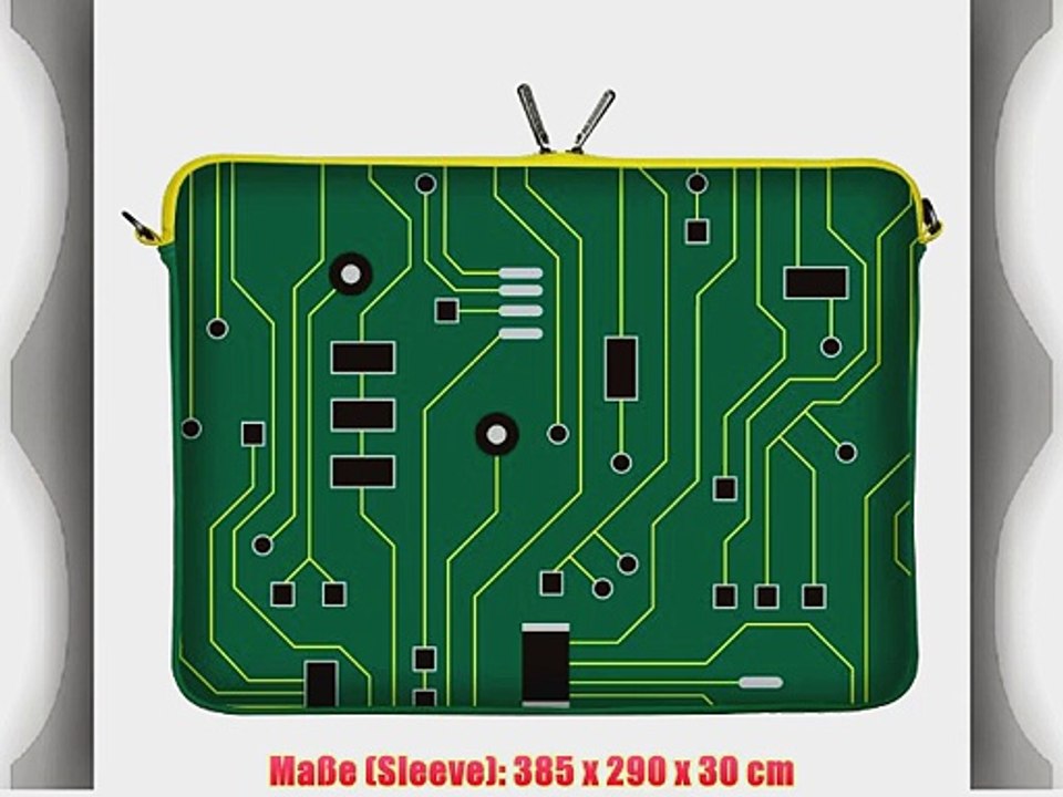 Digittrade LS125-15 Green IT Designer Neopren Notebook Sleeve 391 - 396 cm (154 - 156 Zoll)