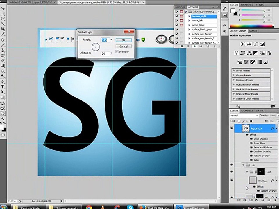 How can change your own Text into 3d map (Earth view 3d map)( 3rd lecture  By ShahzadSG khan)3rd lecture