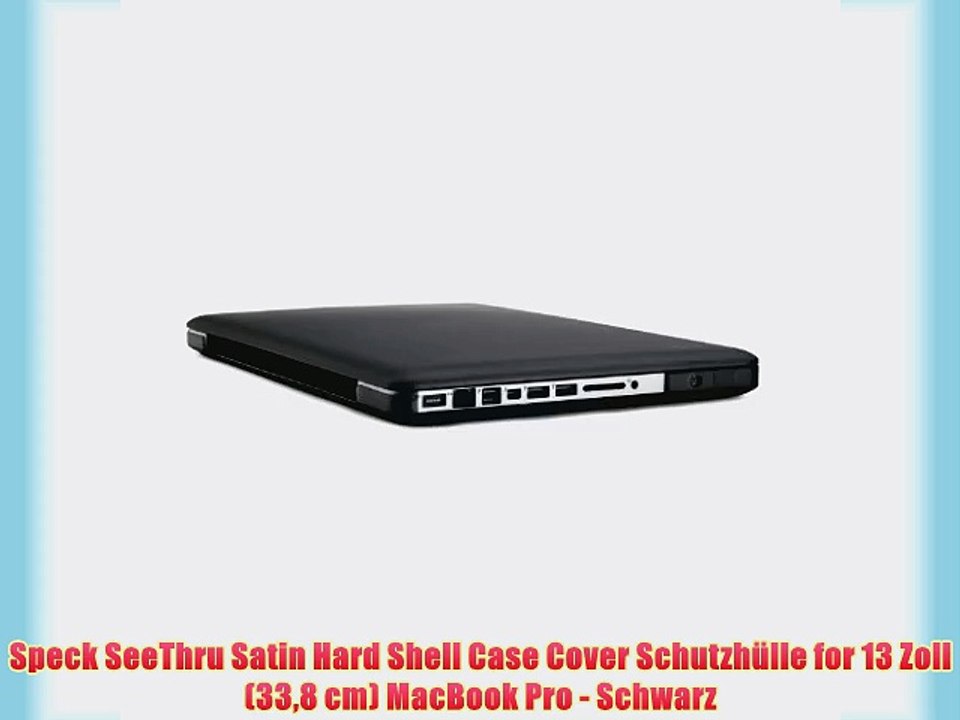 Speck SeeThru Satin Hard Shell Case Cover Schutzh?lle for 13 Zoll (338 cm) MacBook Pro - Schwarz