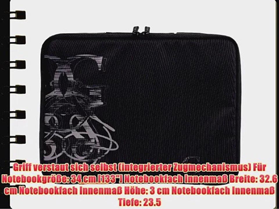 Golla G851 Curl Notebooktasche bis 34 cm (13 Zoll) schwarz