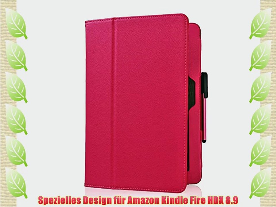 WISD? Lederh?lle f?r Amazon Kindle Fire HDX 8.9 Modell Leder Schutzh?lle H?lle Tasche Leather