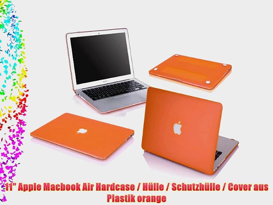 11 Apple Macbook Air Hardcase / H?lle / Schutzh?lle / Cover aus Plastik orange