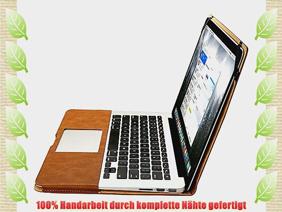 Jisoncase ELEGANT MacBook Pro 154 Zoll Retina Display Laptop H?lle Filz Sleeve Tasche Aktentasche