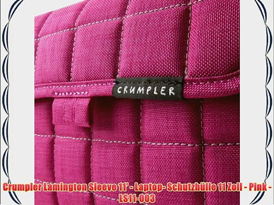 Crumpler Lamington Sleeve 11' - Laptop- Schutzh?lle 11 Zoll - Pink - LS11-003