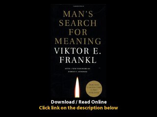 [Download PDF] Mans Search for Meaning