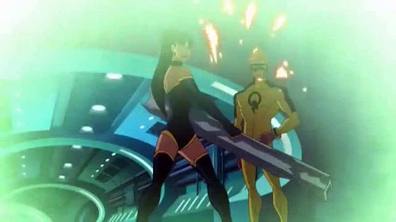 Justice League: Crisis on Two Earths: Good --vs-- Evil Battle Clip 2010