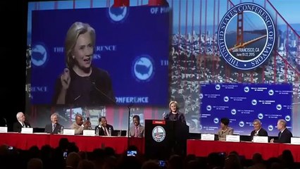 Hillary Clinton at the 2015 U.S. Conference of Mayors