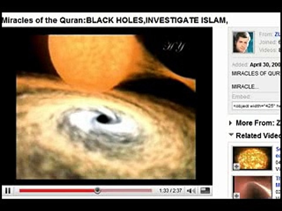 Miracles of the Quran: BLACK HOLES, INVESTIGATE ISLAM