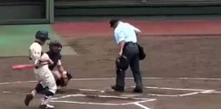 高校野球　滑川総合　噂の代打　バット回し球児  Japanese High School Baseball Player has awesomely absurd pre-at-bat routine