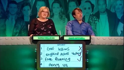 Big Fat Quiz of the 00's - David Mitchell answers a question with 'Henry VII'