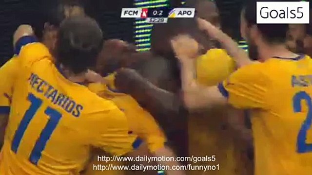Tomas De Vincenti 2nd Goal FC Midtjylland 0 - 2 APOEL Nicosia Champions League 28-7-2015