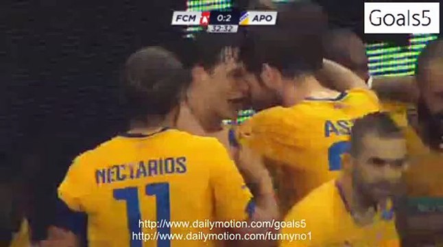 Tomas De Vincenti 2nd Goal FC Midtjylland 0 - 2 APOEL Nicosia Champions League 28-7-2015