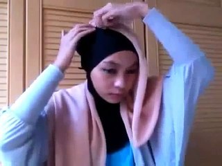 Cara memakai Hijab segi Empat Terbaru