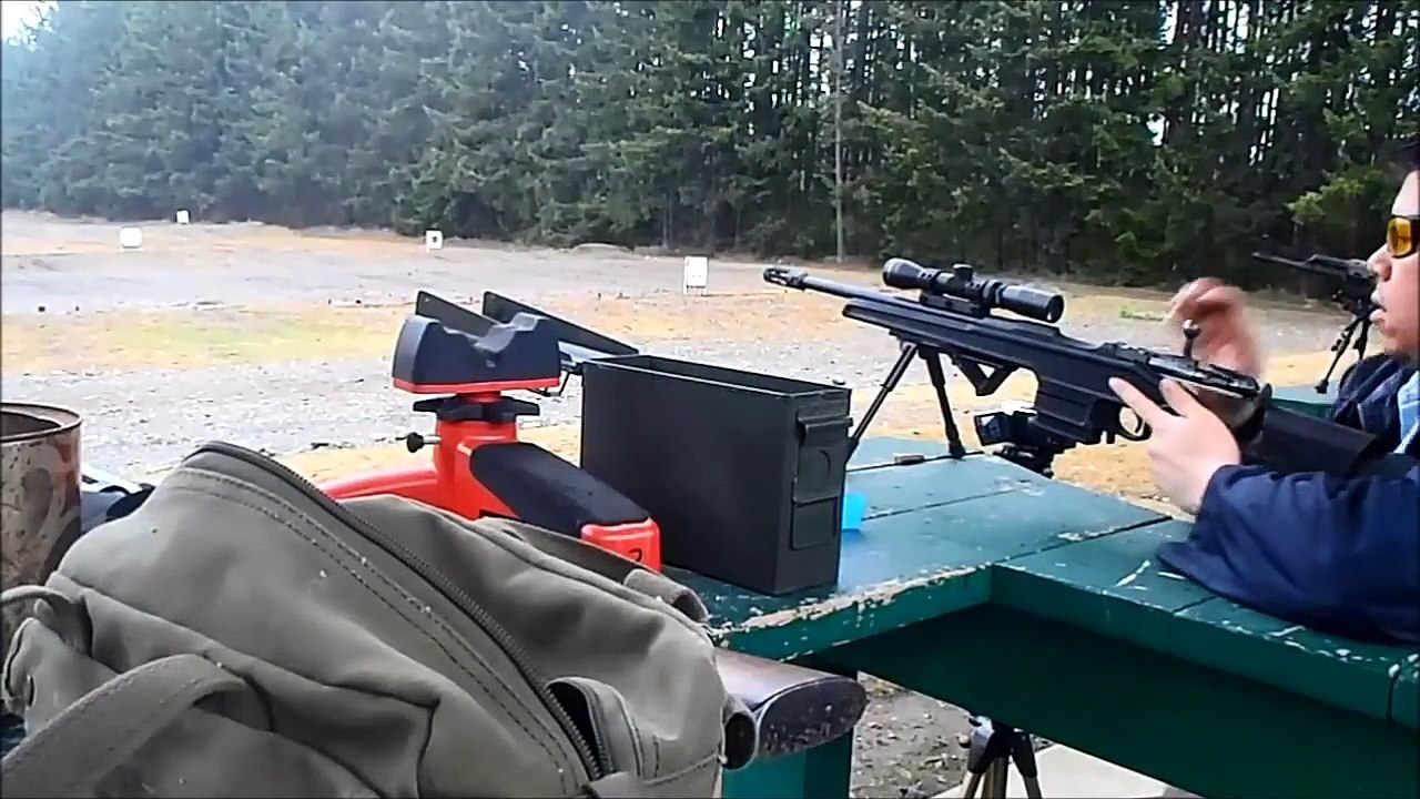 Surprizing accuracy group 16" bbl Mosin Nagant Promag Archangel stock AA9130 (Scout Scope rifle)