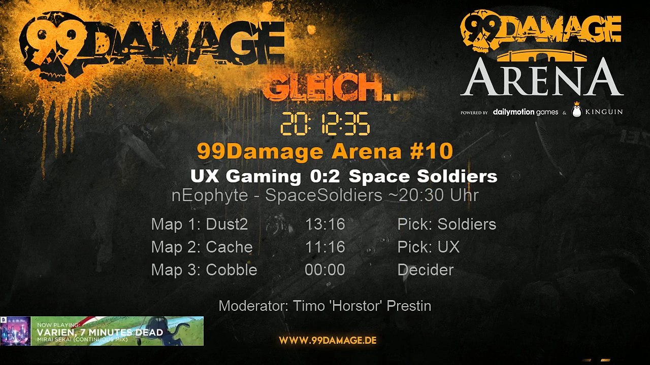 99DAMAGE Arena #10 mit Horstor - German Stream (REPLAY) (2015-07-28 20:07:33 - 2015-07-28 23:39:59)