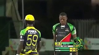 Awesome Reaction Of Bowler After Out Batsman In Caribbean League Cricket