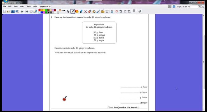 PGSMaths: EdExcel GCSE Maths November 2012 Paper 1H (Non Calc) - Question 1