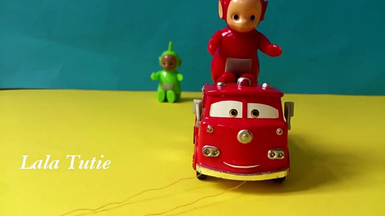 Teletubbies and cars 2 Red Kids Toys تلتبيز العاب اطفال مع سيارة كارز ريد
