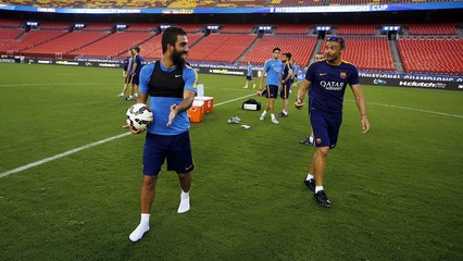 Arda Turan and Sergio Busquets skills