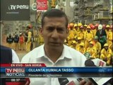 Declaraciones del presidente Humala en inspección de obras del Lima Centro de Convenciones