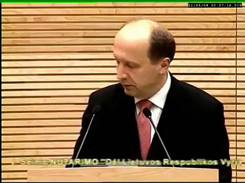 Andrius Kubilius pristato Vyriausybės programą