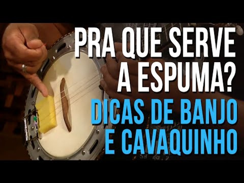 Pra que serve a espuma no Banjo? (dicas de banj...