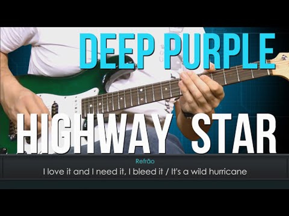Deep Purple - Highway Star (como tocar - aula d...