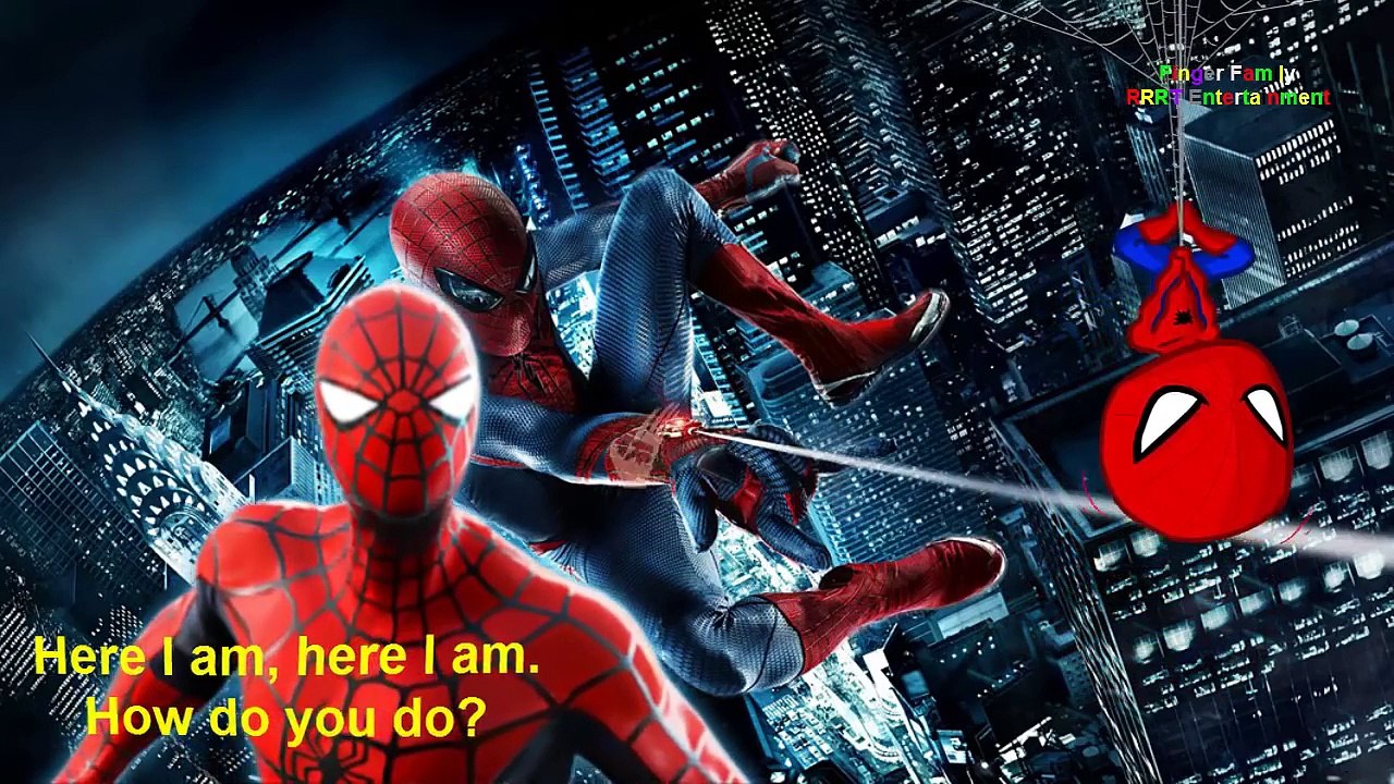 Spiderman Finger Family| Finger Nursery Rhymes| Finger Kids Heros| Song For Kids| Children's Music