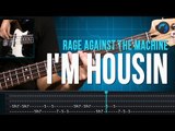 Rage Against the Machine - I'm Housin (como tocar - aula de contra-baixo)