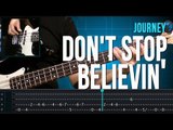 Journey - Don't Stop Believin' (como tocar - aula de contra-baixo)