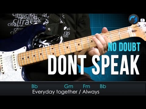 No Doubt - Don't Speak (como tocar - aula de guitarra e violão)