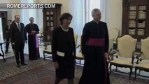 Pope discusses youth unemployment, with the President of the European Commission