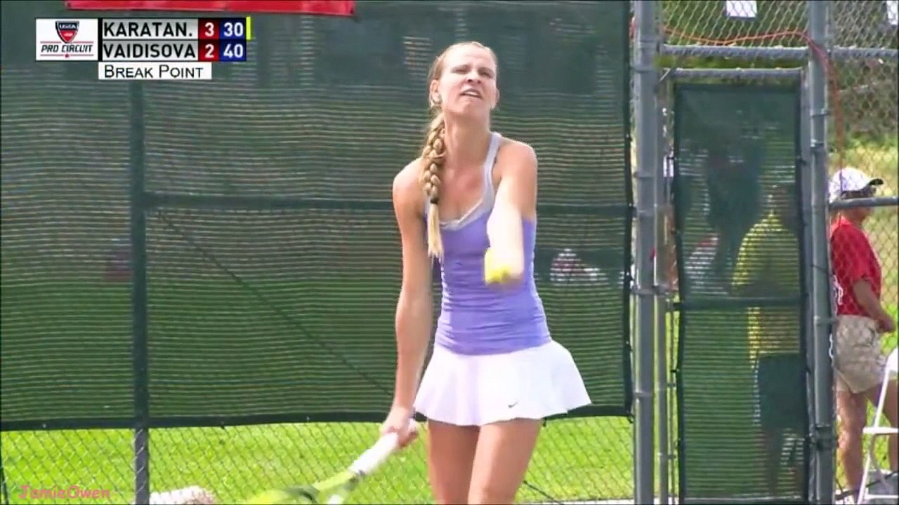 Nicole Vaidisova vs Sesil Karatantcheva 2014 Albuquerque Highlights