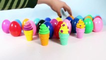 Play Doh Ice Creams Peppa Pig Mickey Mouse Disney Surprise Eggs Surprise Ice Creams Toy Videos