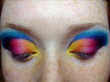 Yellow, Pink, Purple, Blue & Green Eye Make-Up Tutorial