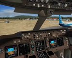 Boeing 747 LANDING cockpit view (fsx)