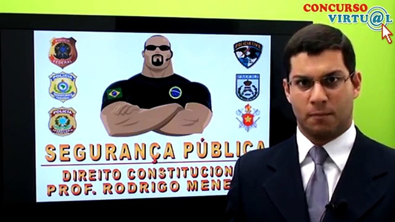 SEGURANÇA PÚBLICA (art. 144.CF/88) - Prof Rodrigo Menezes - Video 01